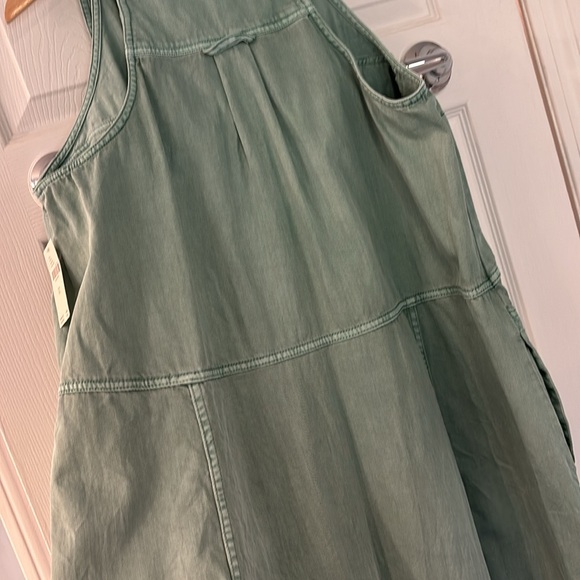 NWT Anthropologie Pilcro Sleeveless Halter Swing Midi Dress in Green, size XL - Picture 13 of 13